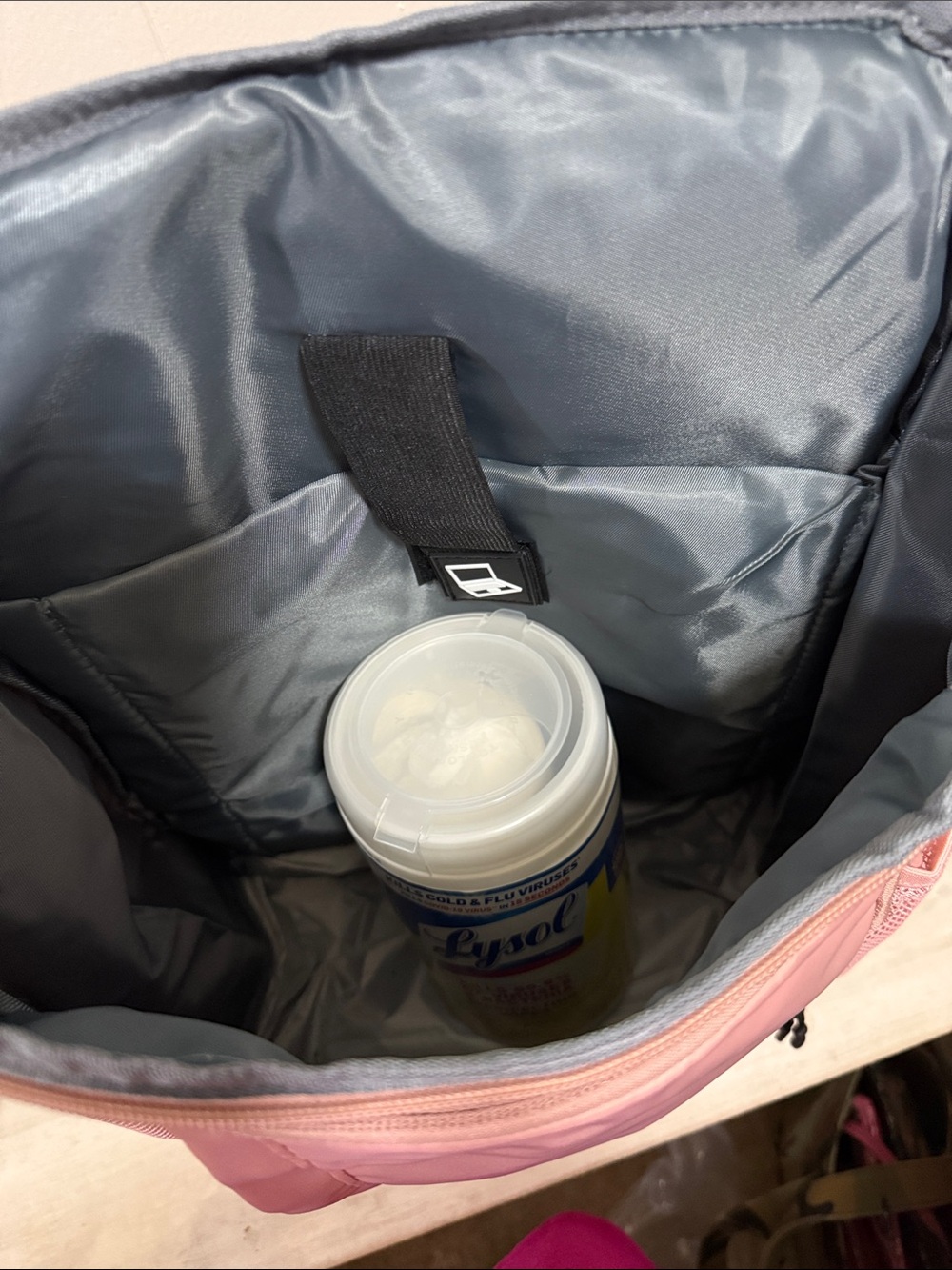 Blush Pink Multi-Pocket Backpack - Picture 6 of 12